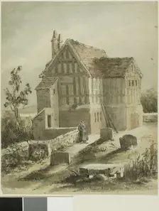 School House at Kings Norton, Near Birmingham, 1824. Creator: Samuel Austin