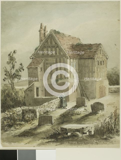 School House at Kings Norton, Near Birmingham, 1824. Creator: Samuel Austin.