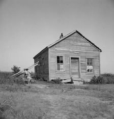 School in center of the mechanized plantation area of the Mississippi Delta, 1937. Creator: Dorothea Lange