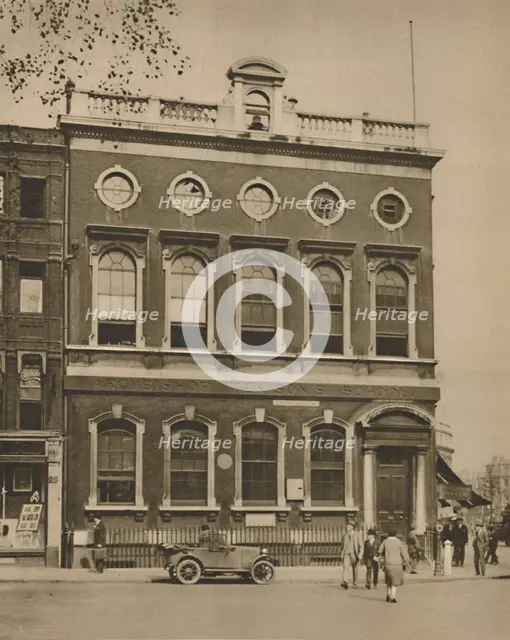'School in Leicester Square on the Site of Hogarth's House', c1935. Creator: Donald McLeish.