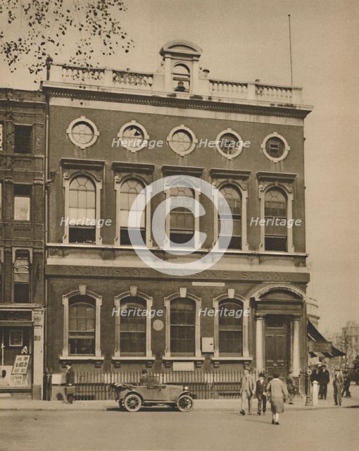 'School in Leicester Square on the Site of Hogarth's House', c1935. Creator: Donald McLeish.