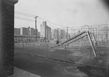 School playground (PS 122), Kingsbridge Rd. and Bailey Ave., Bronx, 1955. Creator: Gottscho-Schleisner, Inc