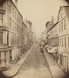 School Street, Boston, 1850s. Creator: Josiah Johnson Hawes