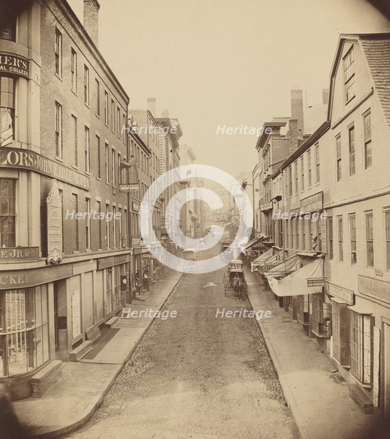 School Street, Boston, 1850s. Creator: Josiah Johnson Hawes.