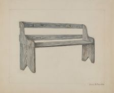 School Seat, c. 1938. Creator: Annie B Johnston