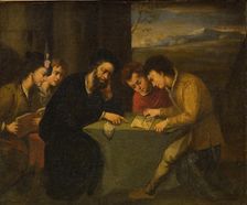 School Teaching, a Teacher with Four Pupils, 1656-1725. Creator: Pasquale de Rossi