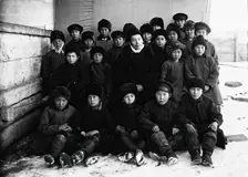 Schoolchildren, 1890. Creator: Unknown