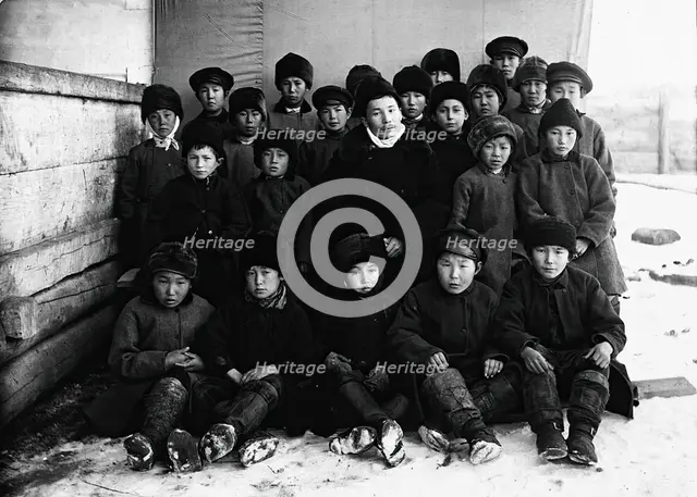 Schoolchildren, 1890. Creator: Unknown.