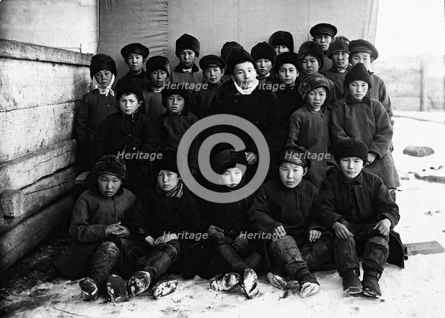 Schoolchildren, 1890. Creator: Unknown.