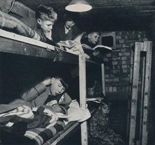 Schoolboys dormitory 1941. Artist: Cecil Beaton