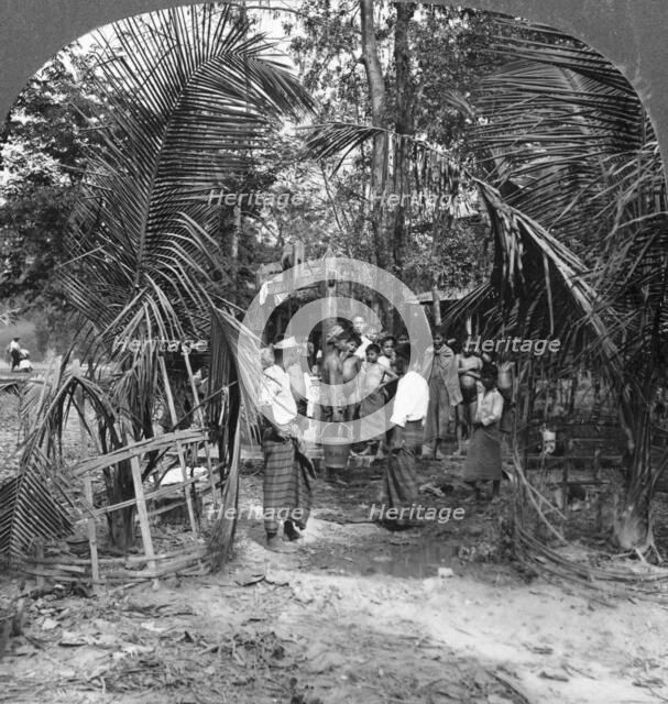 Schoolboys of the American Baptist Mission, Rangoon, Burma, 1908. Artist: Stereo Travel Co