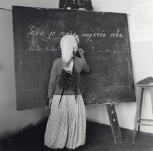 Schoolgirl in Sarajevo, Bosnia-Hercegovina, Yugoslavia, 1939