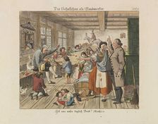 Schoolteacher as craftsman, 1825. Creator: Wiessner (Wiesner), Conrad (1796-1865)