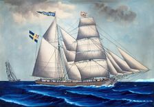 Schooner Constance, 1870. Creator: Lars Petter Sjostrom