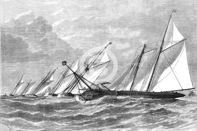 Schooner and Yawl Match of the Royal Thames Yacht Club last Saturday: the Pantomine..., 1876. Creator: H. E. Tozer.
