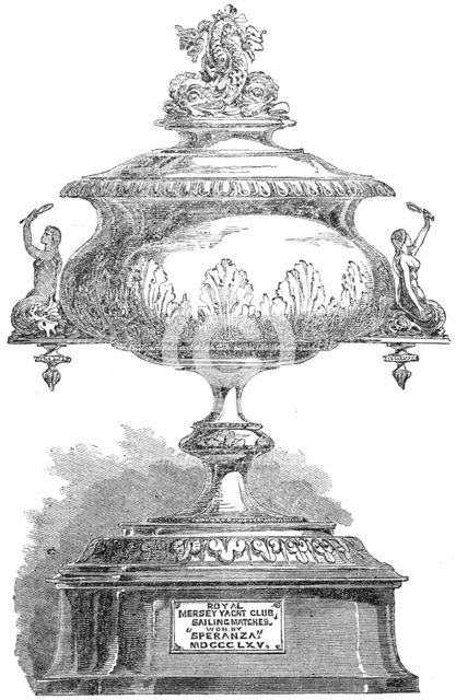 Schooner Prize of the Royal Mersey Yacht Club, 1865. Creator: Unknown.