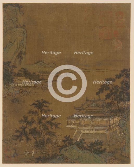 Scholar Arriving at a Riverside Pavilion, Ming dynasty, 15th century. Creator: Unknown.