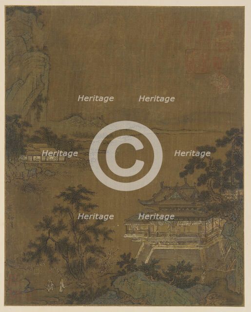 Scholar Arriving at a Riverside Pavilion, Ming dynasty, 15th century. Creator: Unknown.
