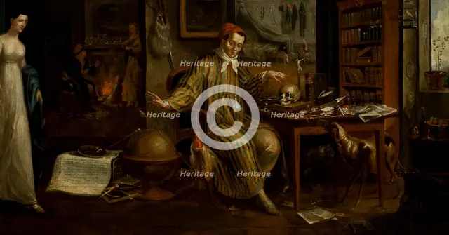 Scholar in His Studio, 1815. Creator: Michal Stachowicz.