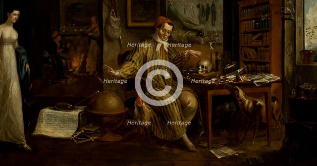 Scholar in His Studio, 1815. Creator: Michal Stachowicz.