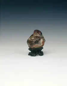 Scholar's pebble sculpture, China. Creator: Unknown