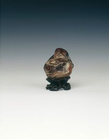 Scholar's pebble sculpture, China. Creator: Unknown
