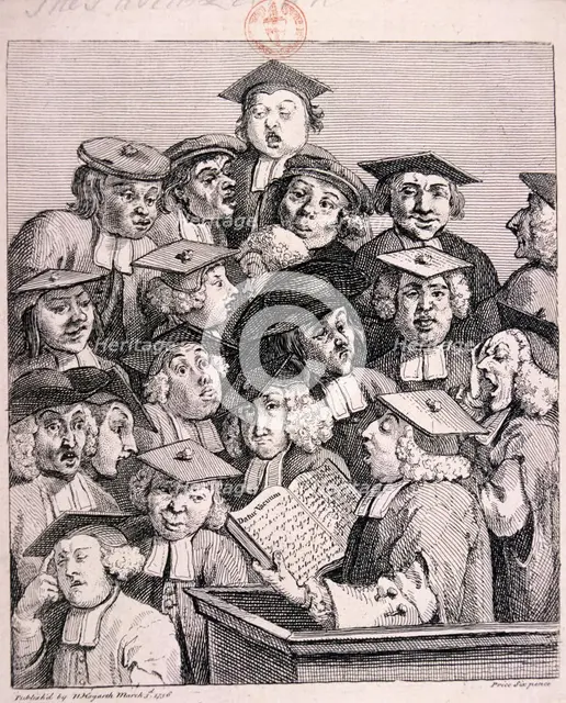 'Scholars at a lecture', 1736. Artist: William Hogarth