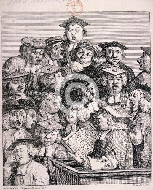 'Scholars at a lecture', 1736. Artist: William Hogarth