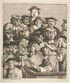 Scholars at a Lecture, March 3, 1736. Creator: William Hogarth