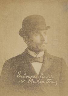 Schouppe. Placide. (dit Ricken, Franz). 35 ans, né à Dickenvenne (Belgique). Mécanicien. Vol., 1893. Creator: Alphonse Bertillon