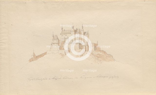 Schloss Landstuhl b. Kaisers, Lautern, den Prinzen v. Sickingen gehürig. Creator: Julius von Leypold.