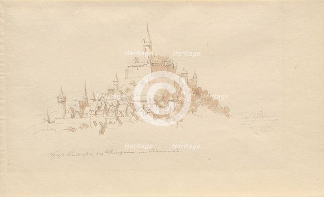 Schloss Lindenfels bei Weinheim im Odenwald. Creator: Julius von Leypold.