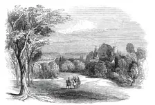 Schloss Rosenau, near Coburg - from His Royal Highness Prince Albert's drawing, 1845. Creator: W. J. Linton