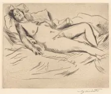 Schlafende (Sleeping Woman), 1912. Creator: Lovis Corinth