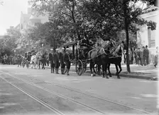 Schley, Winfield Scott, Rear Admiral, U.S.N. Funeral, St. John's Church - Hearse, 1911. Creator: Harris & Ewing
