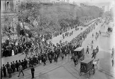Schley, Winfield Scott, Rear Admiral, U.S.N. - Funeral, St. John's Church. Procession, 1911. Creator: Harris & Ewing