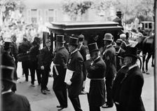 Schley, Winfield Scott, Rear Admiral, U.S.N. Funeral, St. John's Church - Masons, 1911. Creator: Harris & Ewing