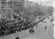 Schley, Winfield Scott, Rear Admiral, U.S.N. - Funeral, St. John's Church. Procession, 1911. Creator: Harris & Ewing