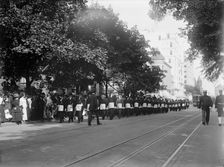Schley, Winfield Scott, Rear Admiral, U.S.N. Funeral, St. John's Church - Masons, 1911. Creator: Harris & Ewing