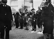 Schley, Winfield Scott, Rear Admiral, U.S.N. Funeral, St. John's Church: Brownson, Willard..., 1911. Creator: Harris & Ewing