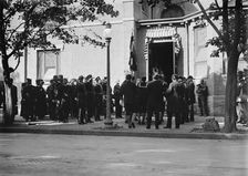 Schley, Winfield Scott, Rear Admiral, U.S.N. Funeral, St. John's Church - Pallbearers, 1911. Creator: Harris & Ewing