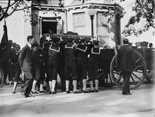 Schley, Winfield Scott, Rear Admiral, U.S.N. Funeral, St. John's Church - Casket, 1911. Creator: Harris & Ewing