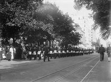 Schley, Winfield Scott, Rear Admiral, U.S.N. Funeral, St. John's Church - Masons, 1911. Creator: Harris & Ewing