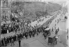 Schley, Winfield Scott, Rear Admiral, U.S.N. - Funeral, St. John's Church. Procession, 1911. Creator: Harris & Ewing