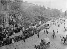 Schley, Winfield Scott, Rear Admiral, U.S.N. - Funeral, St. John's Church. Procession, 1911. Creator: Harris & Ewing