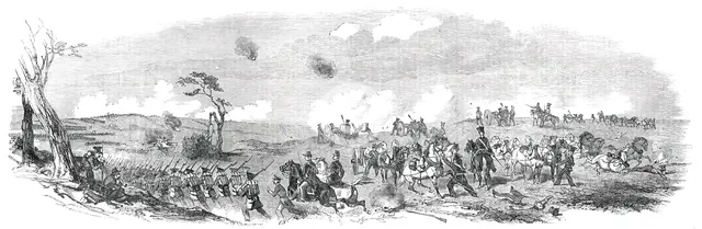 Schleswig-Holstein War - Danish Artillery and Infantry, 1850. Creator: Unknown.