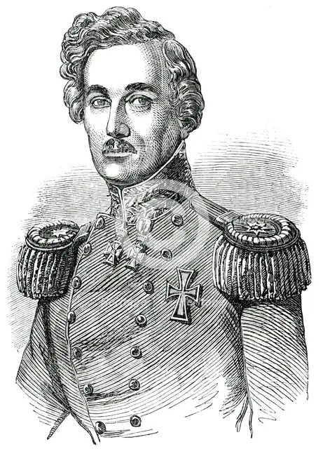 Schleswig-Holstein War - General Krogh, Commander-in-Chief of the Danish Troops, 1850. Creator: Unknown.