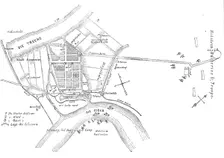 Schleswig-Holstein War - Plan of Friedrichstadt, 1850. Creator: Unknown