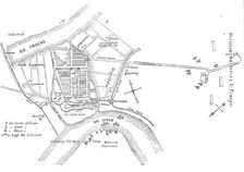 Schleswig-Holstein War - Plan of Friedrichstadt, 1850. Creator: Unknown