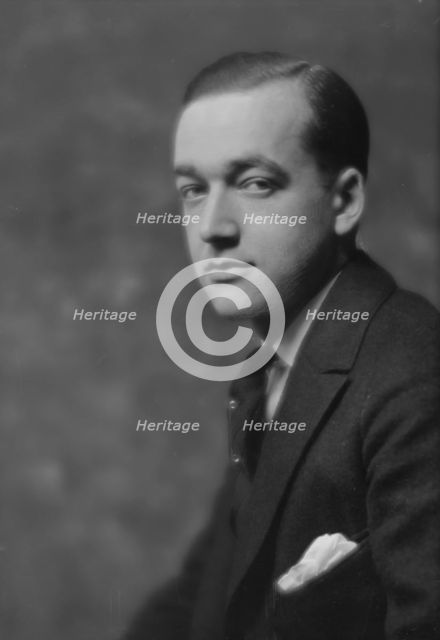 Schmitz, H., Mr., portrait photograph, 1915. Creator: Arnold Genthe.